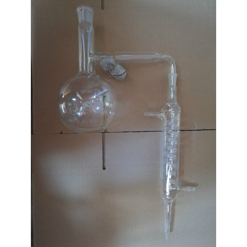 圆底蒸馏器 500ml 蜀牛 上口24#  下口14# 整套