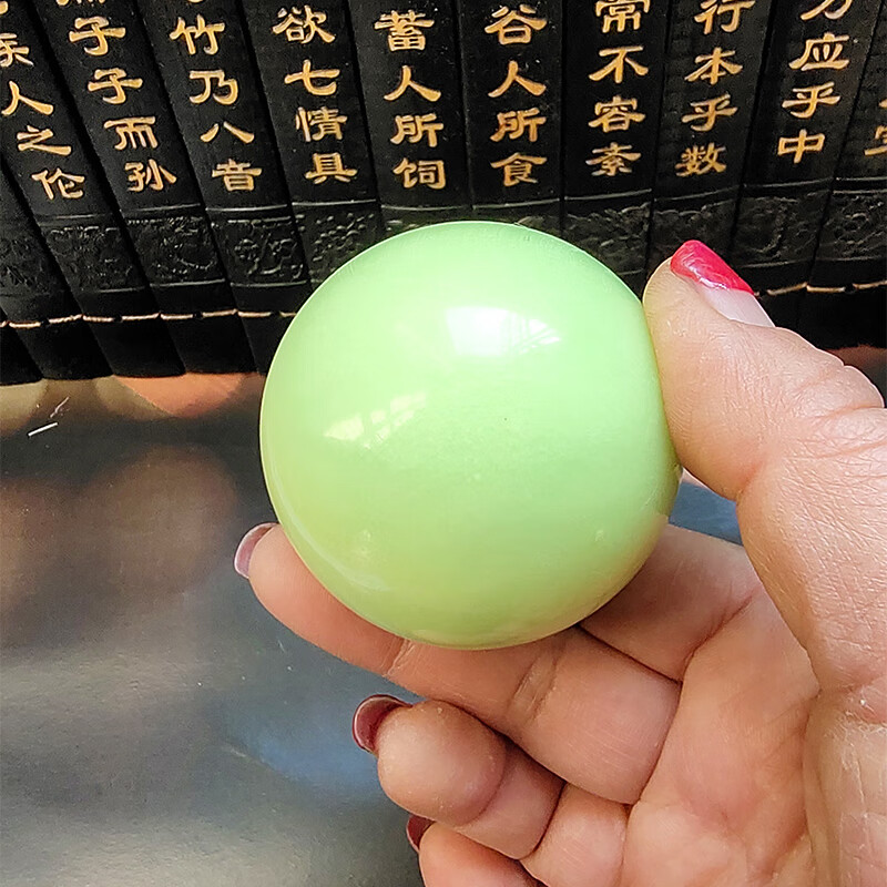 尊首天然夜光石发光石原石鱼缸儿童手链发光的夜明珠手串家居摆件 军