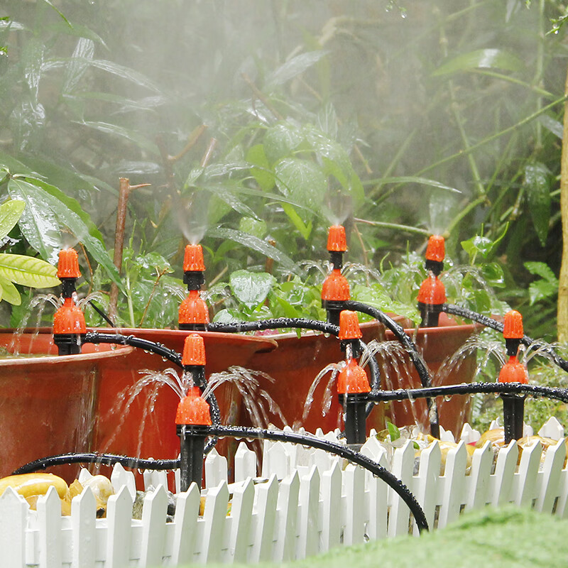 耐德斯特自动雾化滴灌一体两用喷头套装盆栽浇花菜浇水系统喷淋灌器20组装