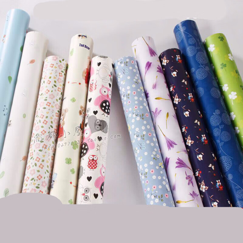 花书皮 礼盒鲜花生日礼物礼品包装纸 (十张各种各样不重复漂亮花色)