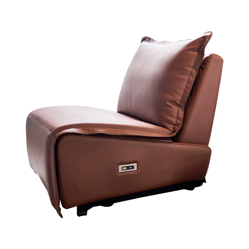 梵爱 真皮沙发现代简约单人电动功能沙发单椅懒人躺椅休闲椅大小户型客厅整装家具 单人位