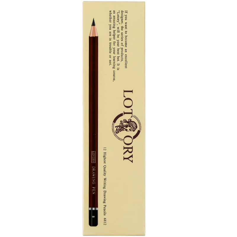 老人頭素描鉛筆美術(shù)生專用速寫繪畫鉛筆專業(yè)寫生炭筆考試軟碳筆美術(shù)用品 【素描鉛筆】6B 12支/盒