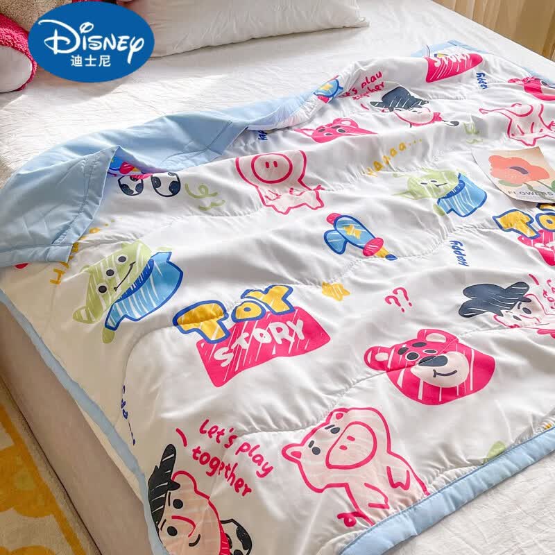 迪士尼（Disney）夏凉被迪士尼空调被夏被卡通可爱儿童可机洗单人夏天薄被子 玩具总动员 110*150cm属于什么档次？