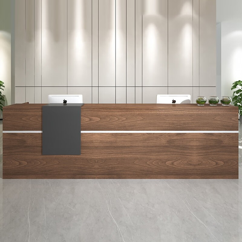 板冉前台创意简约早教中心办公室可定制吧台储物柜前房产中介前台办公
