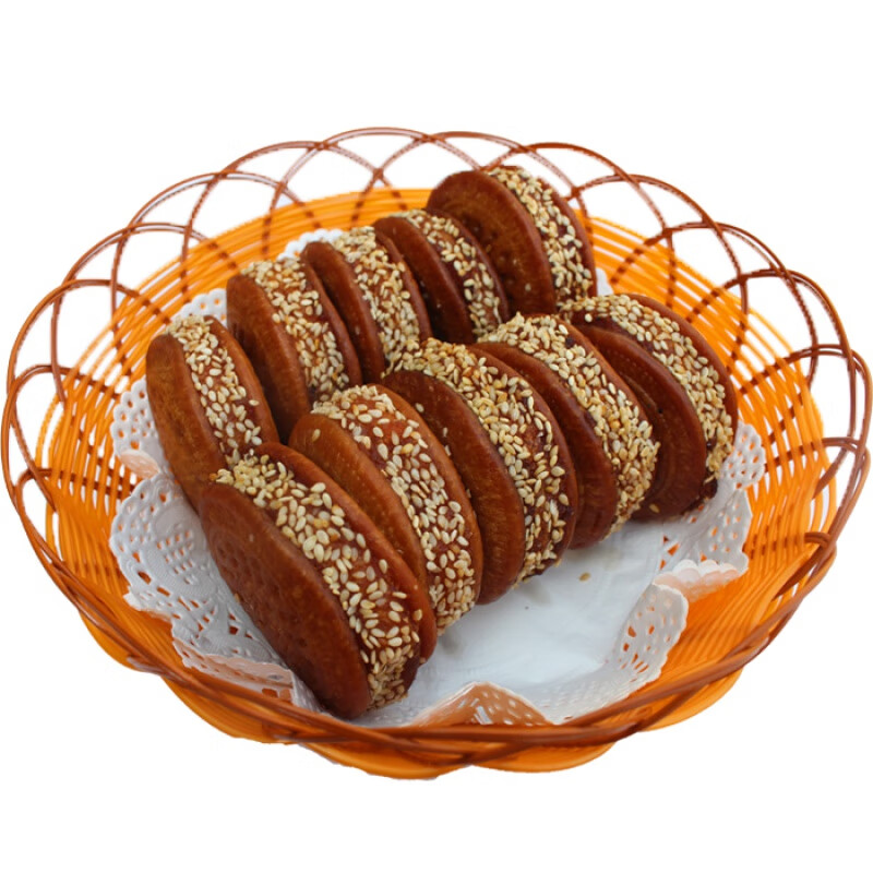 芝麻南瓜饼早餐早点零食小吃糕点小月饼现做发货 南瓜饼(5个装半斤)