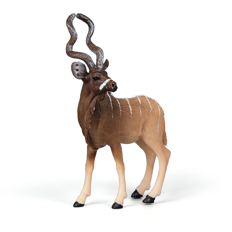 仿真野生动物模型玩具大象长颈鹿大熊猫认知启蒙儿童生日礼物 旋角羚