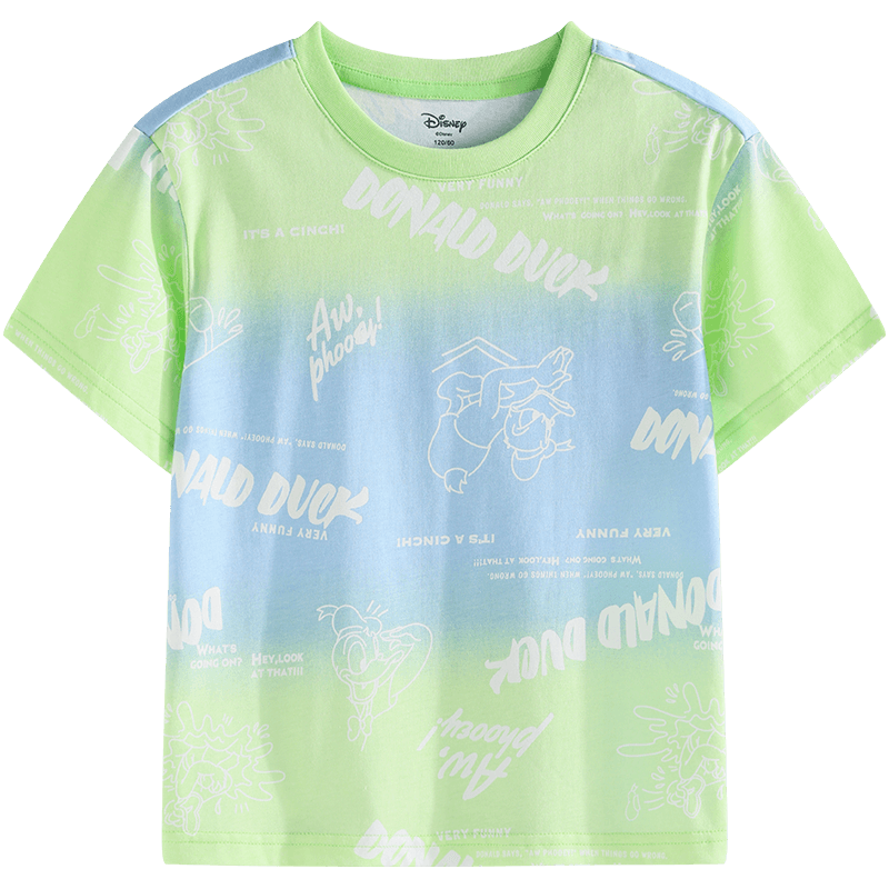 迪士尼童装男童短袖T恤，时尚、舒适、精美设计|京东