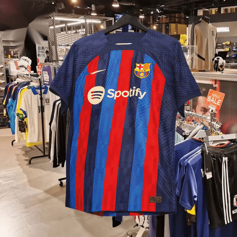 尚澈声2022纪念款巴塞罗那22-23巴萨新款主场球衣16号德佩里 官网球迷