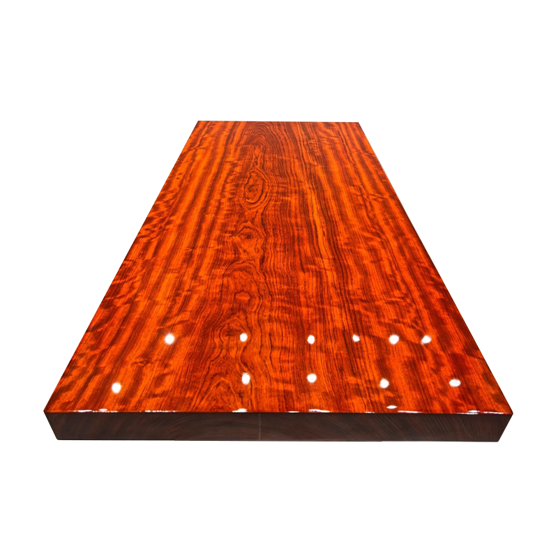 倾听木之歌  巴花实木茶桌实木大板办公桌新中式茶桌椅组合原木茶台 巴花175*81*8.5+支架