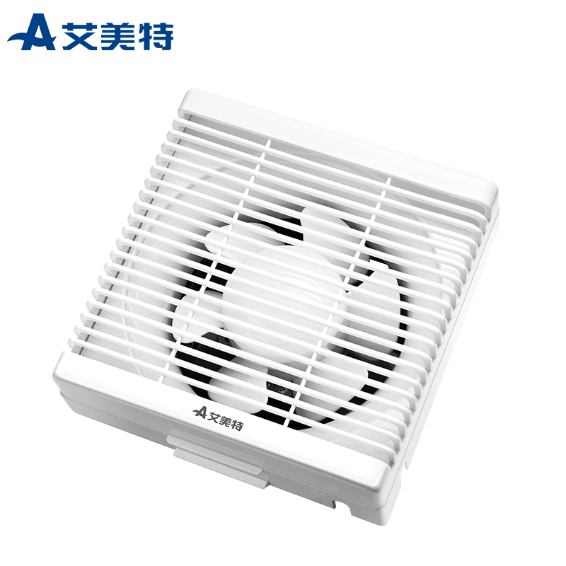 艾美特Airmate XF1560H 换气扇窗式排气扇6寸厨房低噪抽风机排风扇卫生间墙用抽风机【开孔195*195mm】带面罩