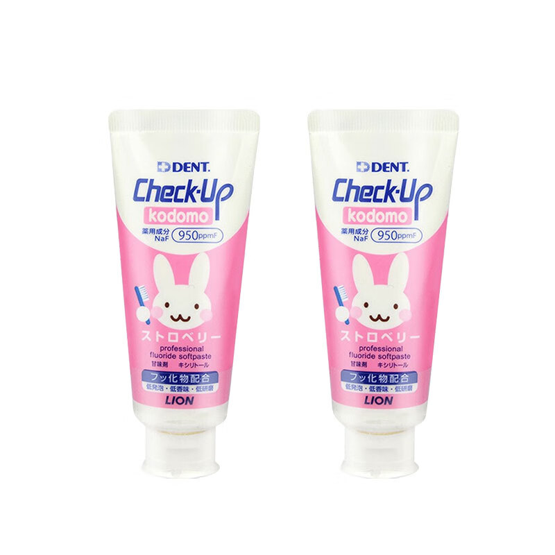 狮王(lion)checkup牙膏草莓味60g*2支