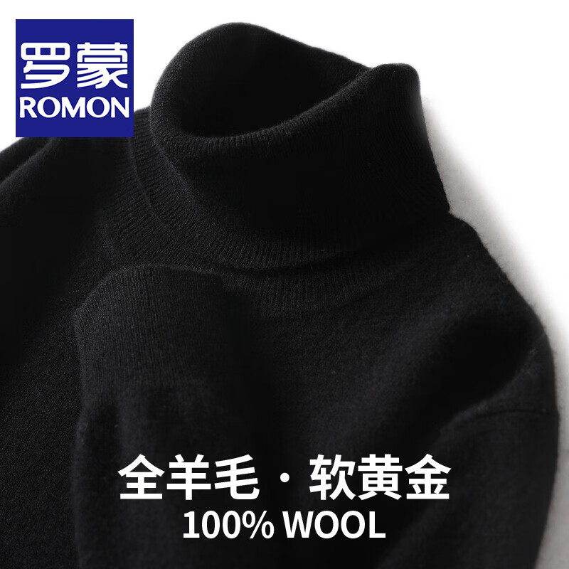 ���ڲ��������ɣ�ROMON��100%����ë������֯����ʿ�ﶬ�¿�ʱ�п���������ůë���д���� ��ɫ XL /180�� 228.63Ԫ