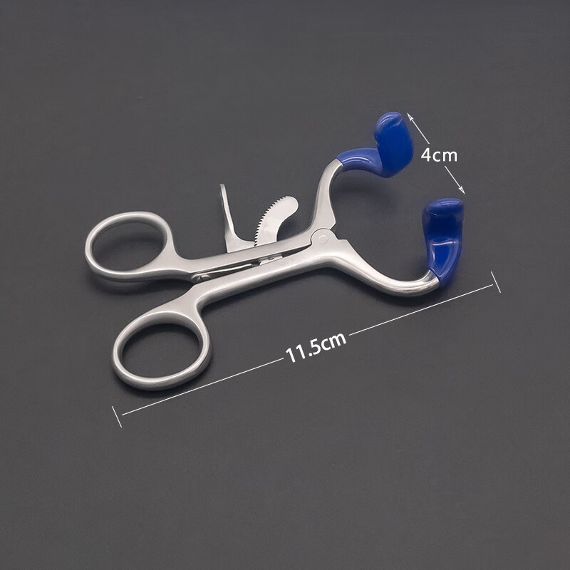 不锈钢钳式牙科开口器口腔检查器械耗材金属开口钳练习张口张嘴 11.