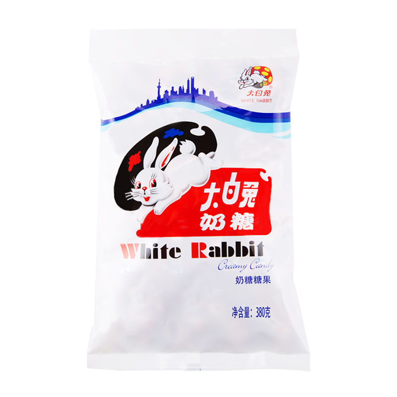 大白兔奶糖休闲食品 年货糖果上海特产 零食新年礼物 380g（约69颗）