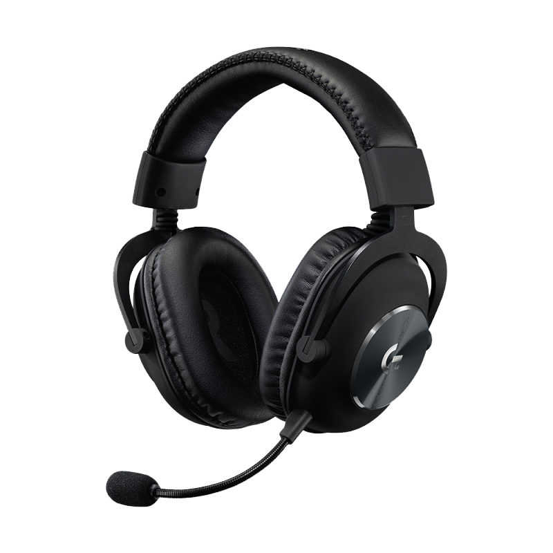 logitech 罗技 PRO X 耳罩式头戴式有线耳机 黑色 3.5mm