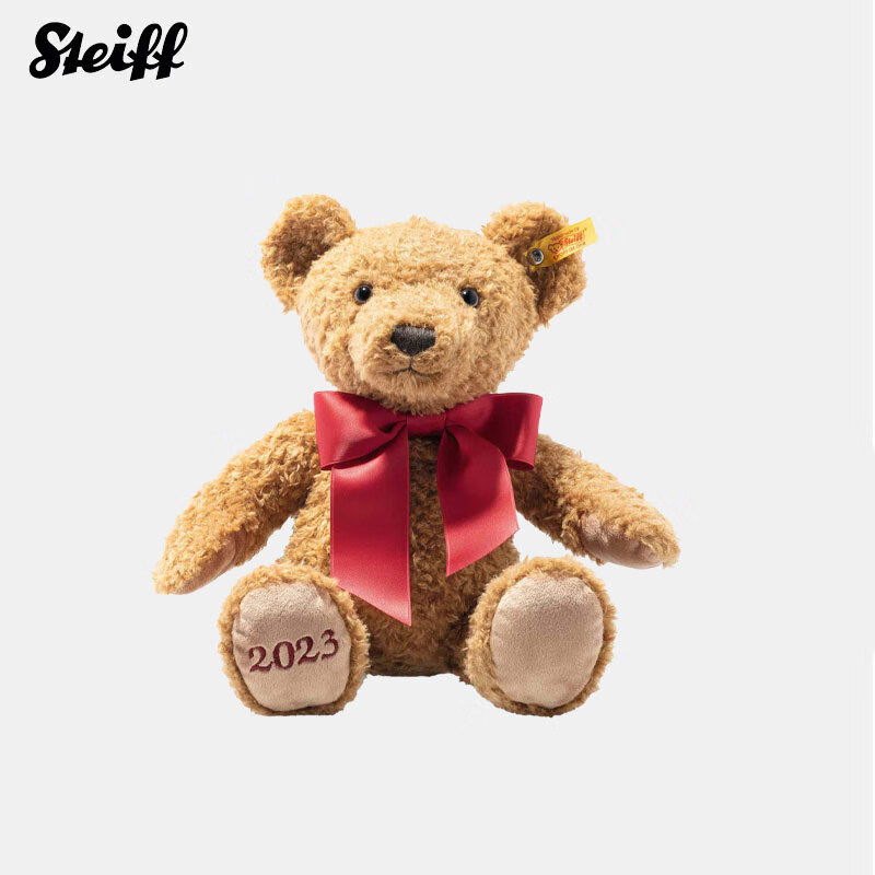 steiff德国泰迪熊毛绒公仔 2023限定款 潮玩礼品手办官方店 浅棕色