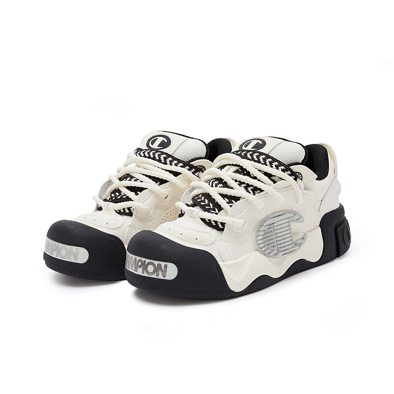 Champion美国冠军板鞋女男 潮流时尚厚底增高休闲膨膨面包鞋24FWT03