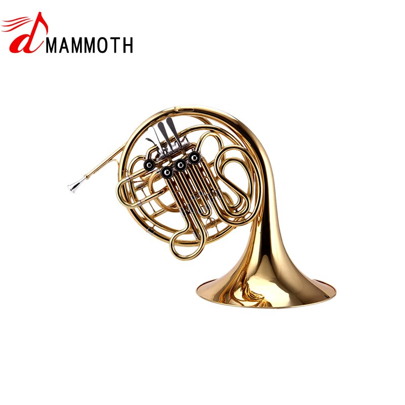 猛犸象四键双排圆号b/f调降b调转f调铜管乐器 4键双排圆号