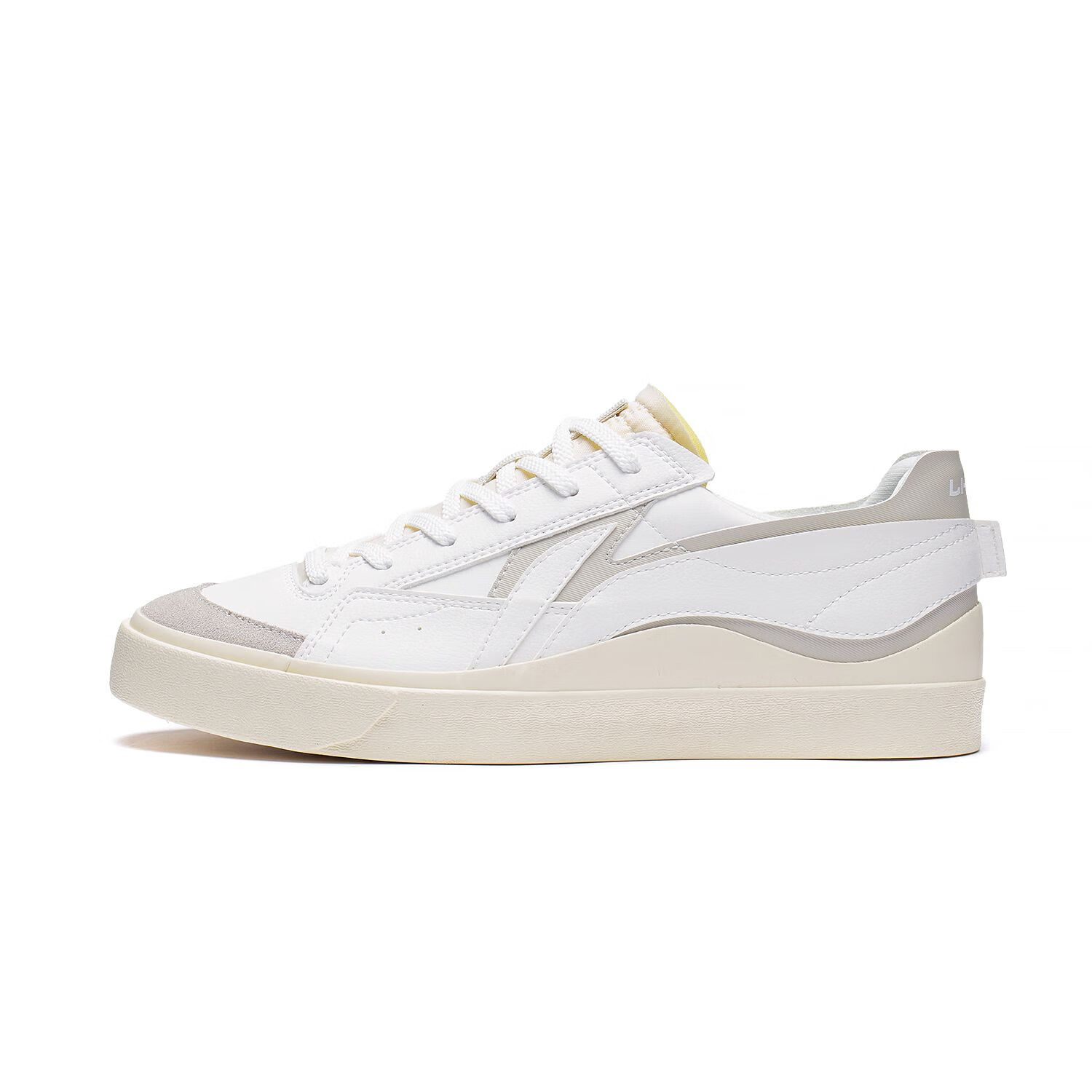 李宁2023春李宁男士时尚经典滑板鞋低帮休闲鞋agct161 云雾白/月光灰