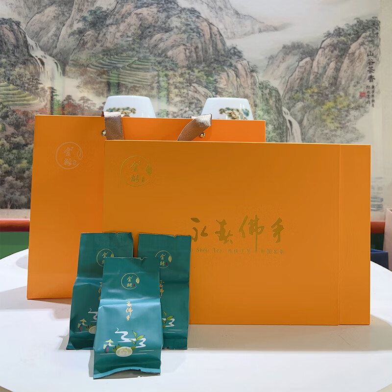 金斗洋(jindouyang)永春乌龙茶佛手岩茶9泡礼盒装 碳焙浓香型佛手茶