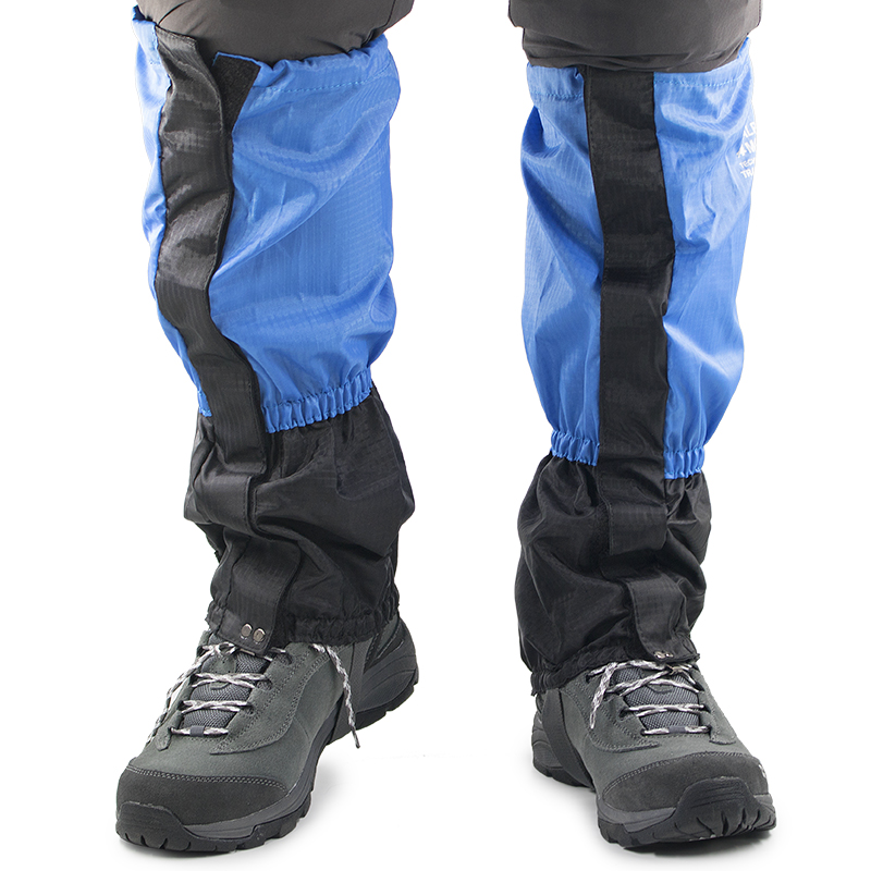 埃尔蒙特 ALPINT MOUNTAIN 户外雪套登山徒步防沙防雪鞋套 蓝配黑 670-048