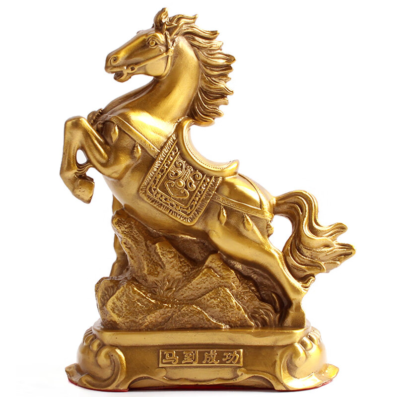 玄友铜马形摆件金属生肖马上有钱属马吉祥物金马饰品马到功成