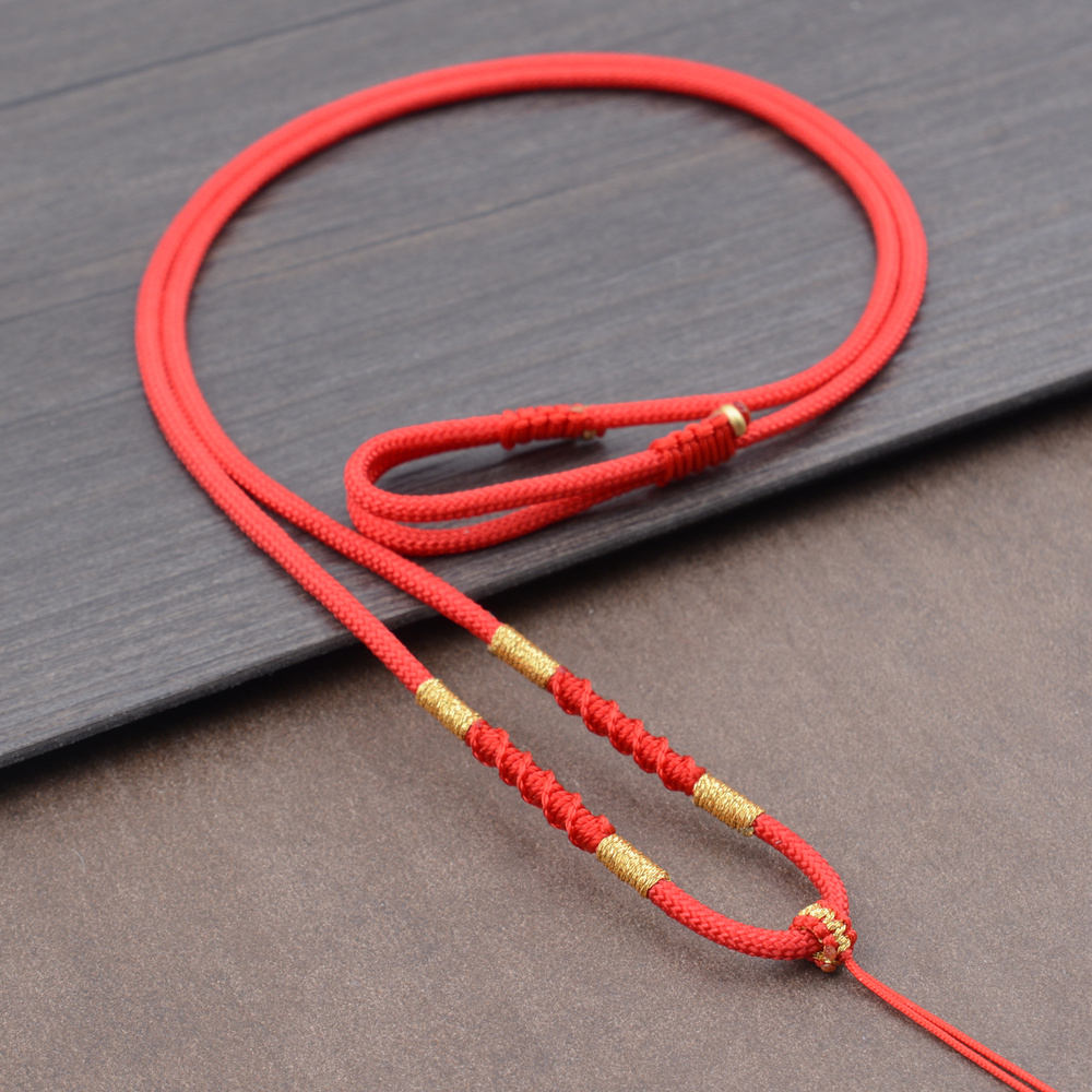 宝莎缇结实牢固手工编织吊坠挂绳翡翠玉佩挂坠红绳项链配绳男女挂件