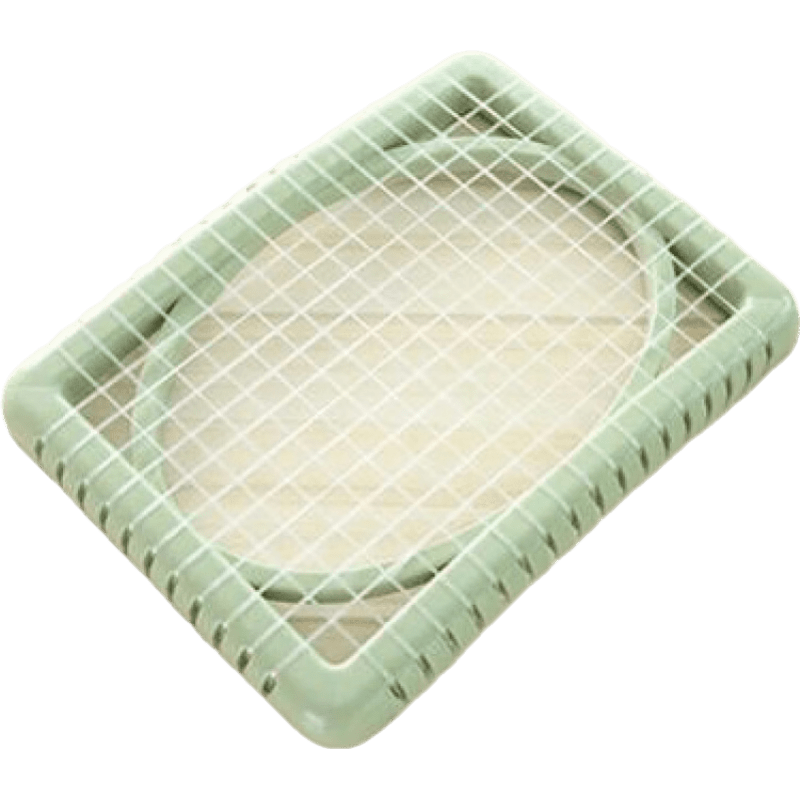 貓喜花夏天散熱墊塑料網(wǎng)格透氣坐墊學(xué)生椅墊服裝廠員工凳子座墊子 北歐綠 34*25cm (兩個(gè)裝)