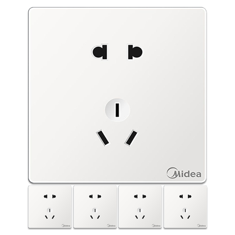 高品质美的(Midea)开关插座E01C23,多种附加功能,为您带来更舒适方便的生活体验