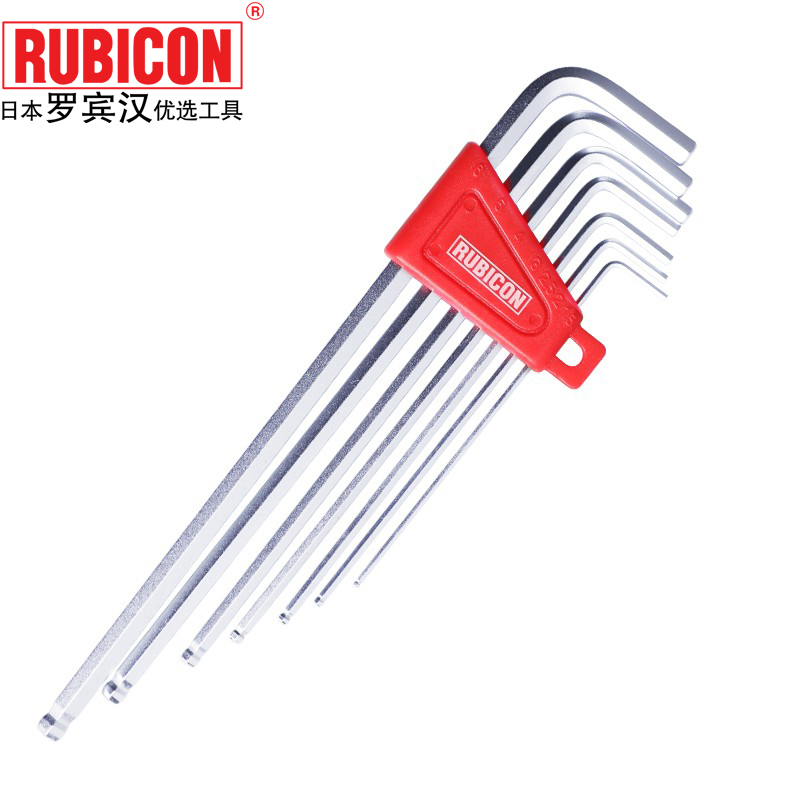 罗宾汉（RUBICON）公制特长球头内六角扳手RHK-287XL球型螺丝刀(1.5-6mm)7支装