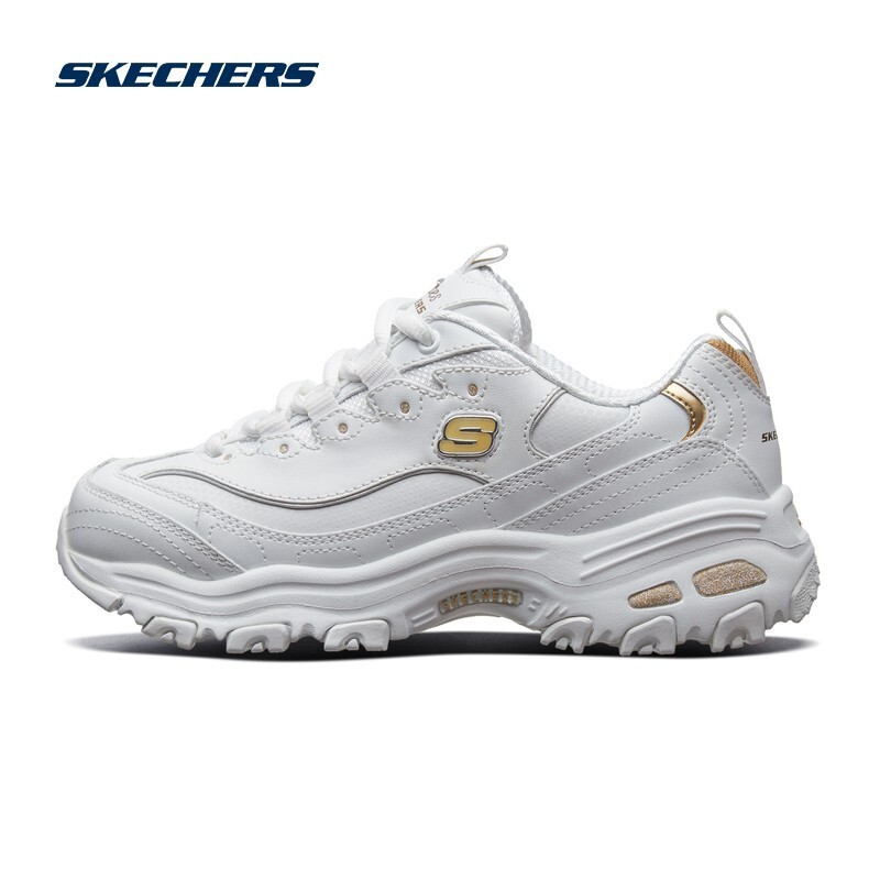 Skechers斯凯奇女鞋春夏款百搭厚底运动小白鞋熊猫鞋增高休闲老爹鞋 【女款】白金/WGD 37怎么样,好用不?