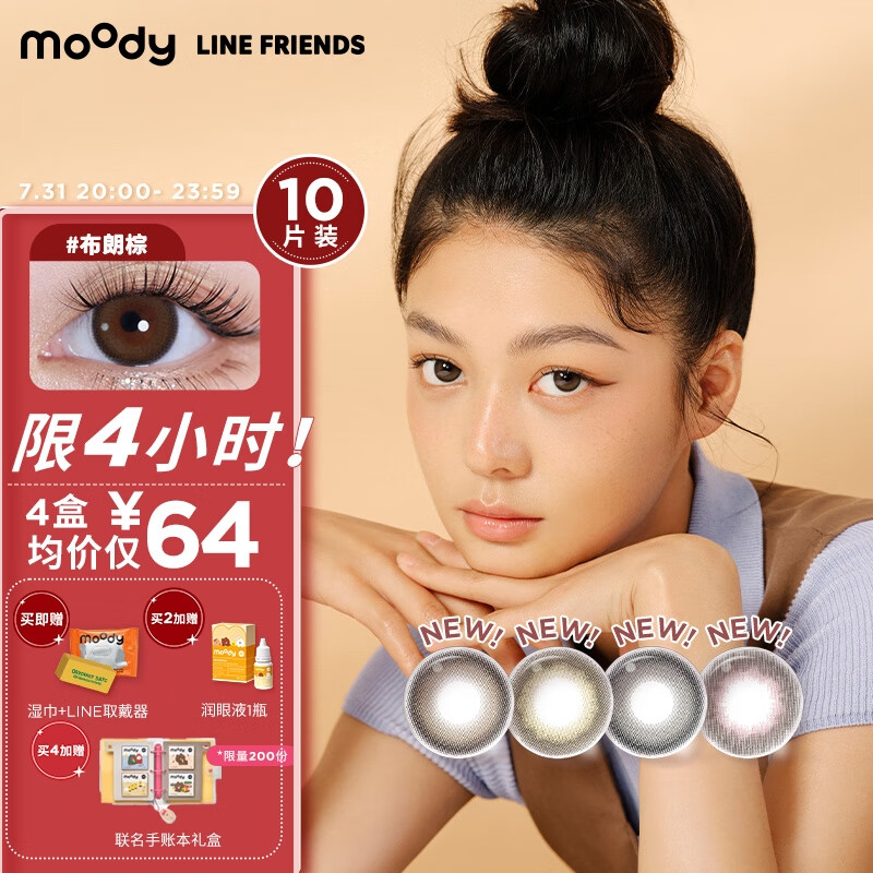moody彩色隐形美瞳-价格走势,表现优异!