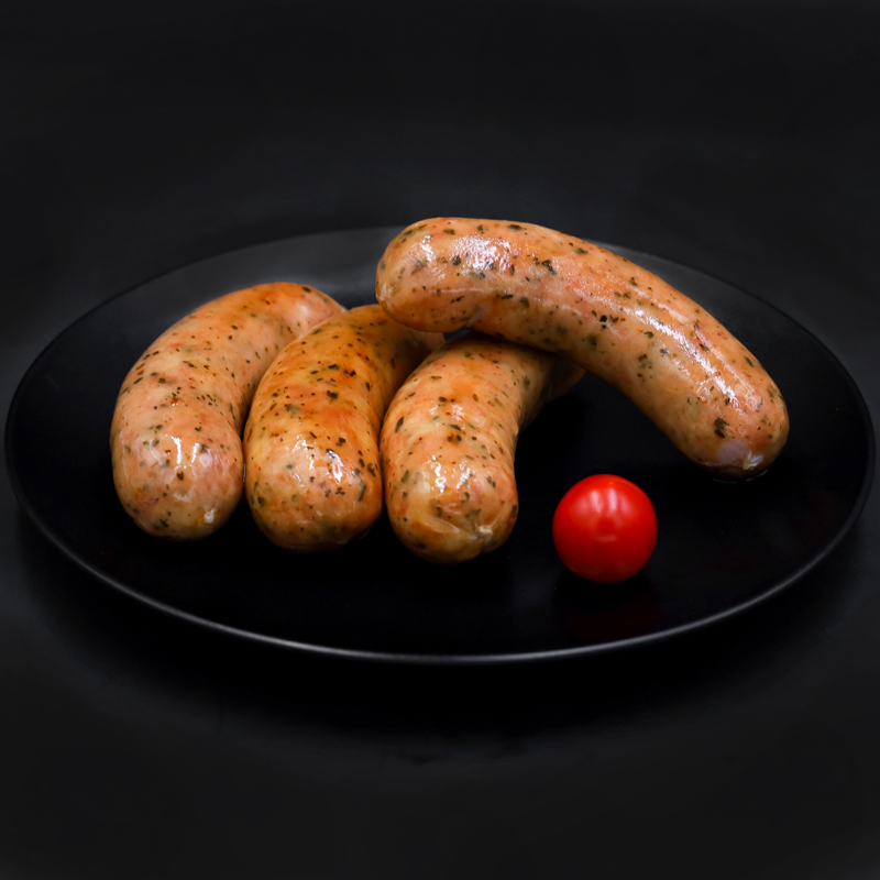 健士牌滑嫩鲜猪肉罗勒叶香肠