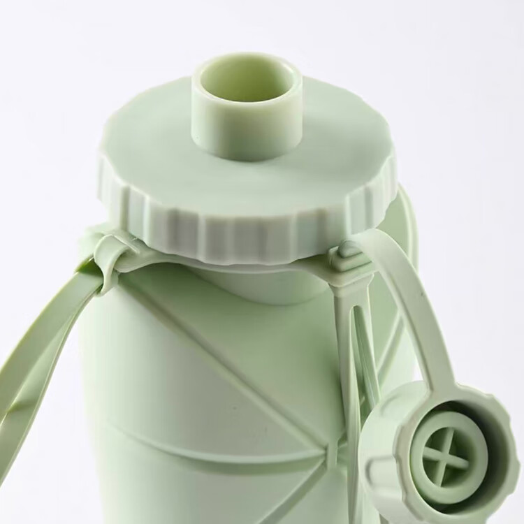 WELLTIVITY时尚运动折叠水壶600ml 旅行必备 便携式水壶 绿色