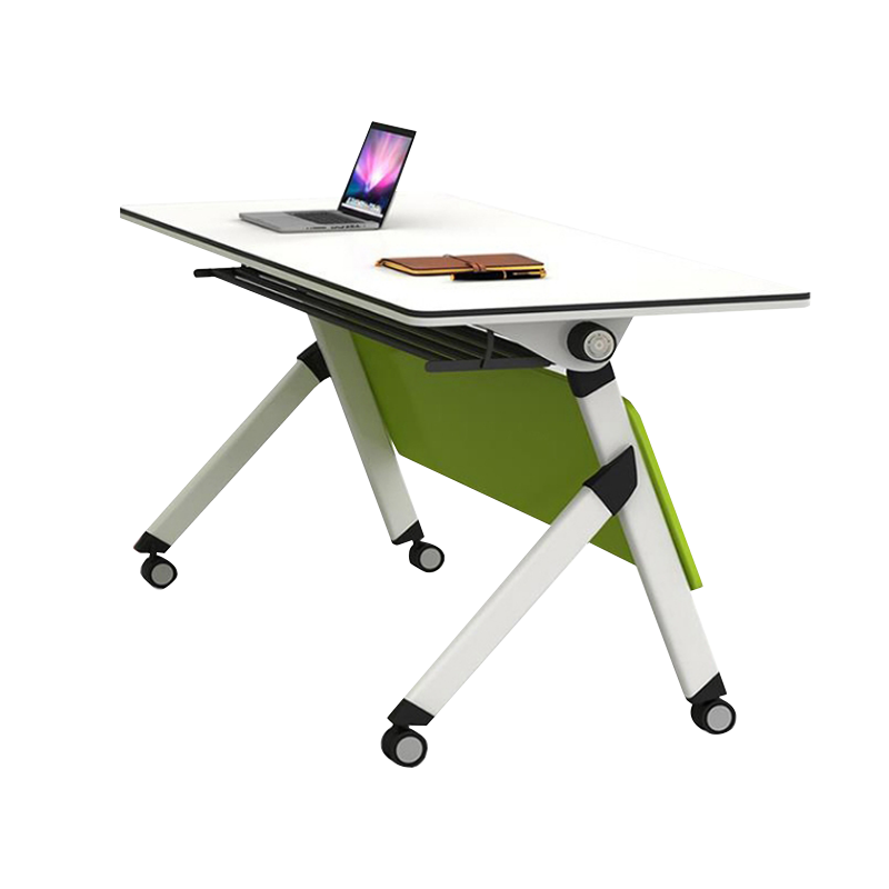 锡田 办公家具拼接培训桌简约折叠桌可移动会议桌组合多功能办公桌 3.9*1.5米椭圆形组合长桌(不含椅)