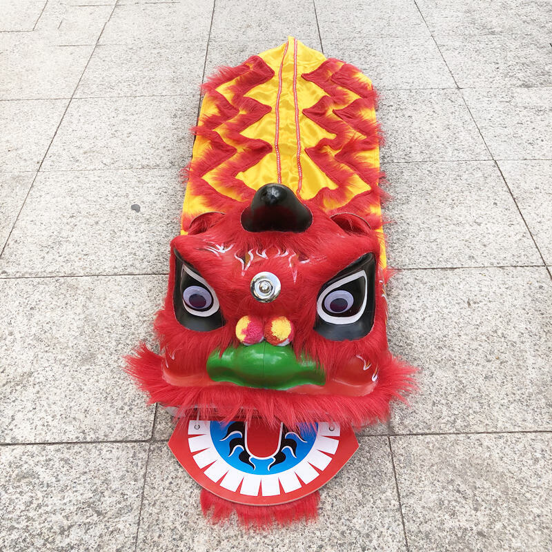 狄小琦舞狮子儿童舞狮道具整套幼儿舞狮子儿童舞狮头套装南狮小狮子 6