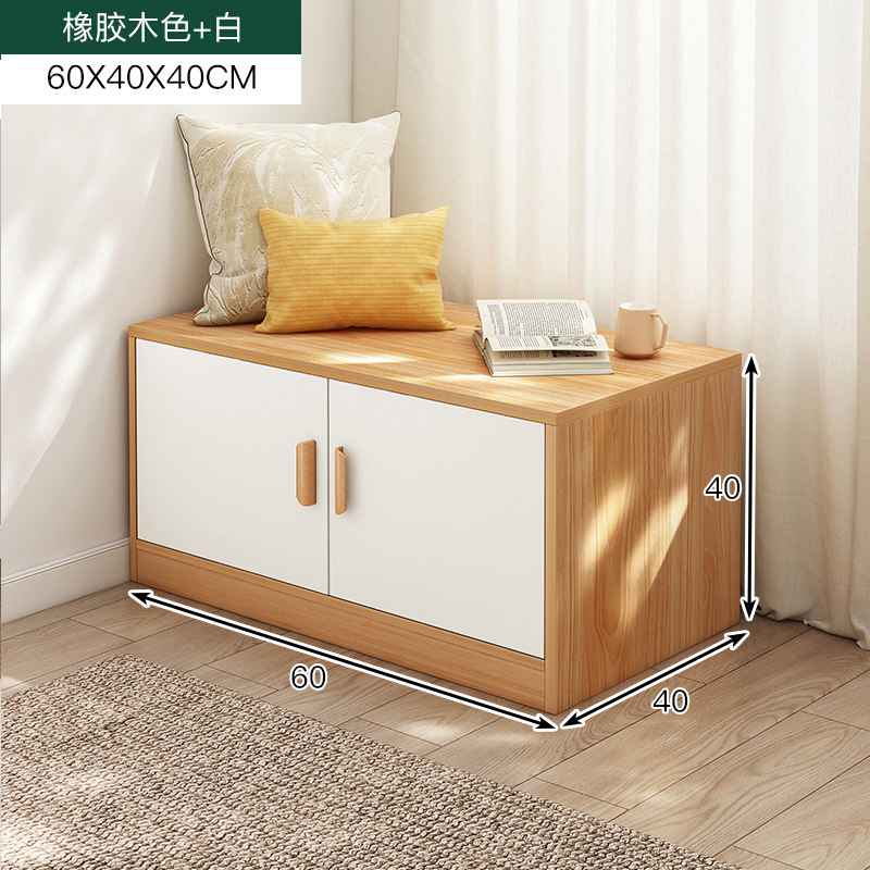 榻榻米柜 飘窗柜储物柜可坐矮柜储物柜阳台落地柜子置物收纳柜 柜门款