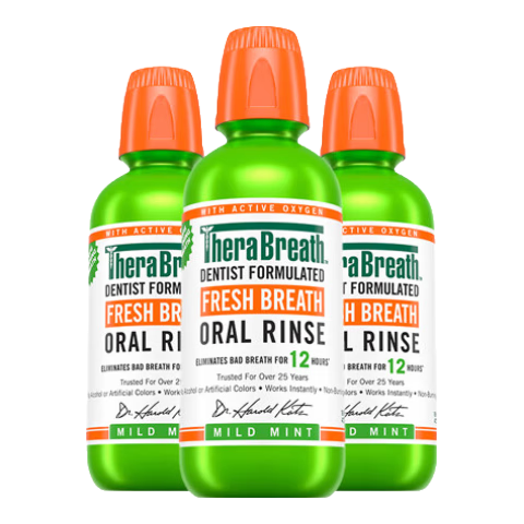 TheraBreath��˹��ʿ����ˮ�º�0�ƾ����¿���473ml*3ƿ ǿЧȥ�����־� 180Ԫ