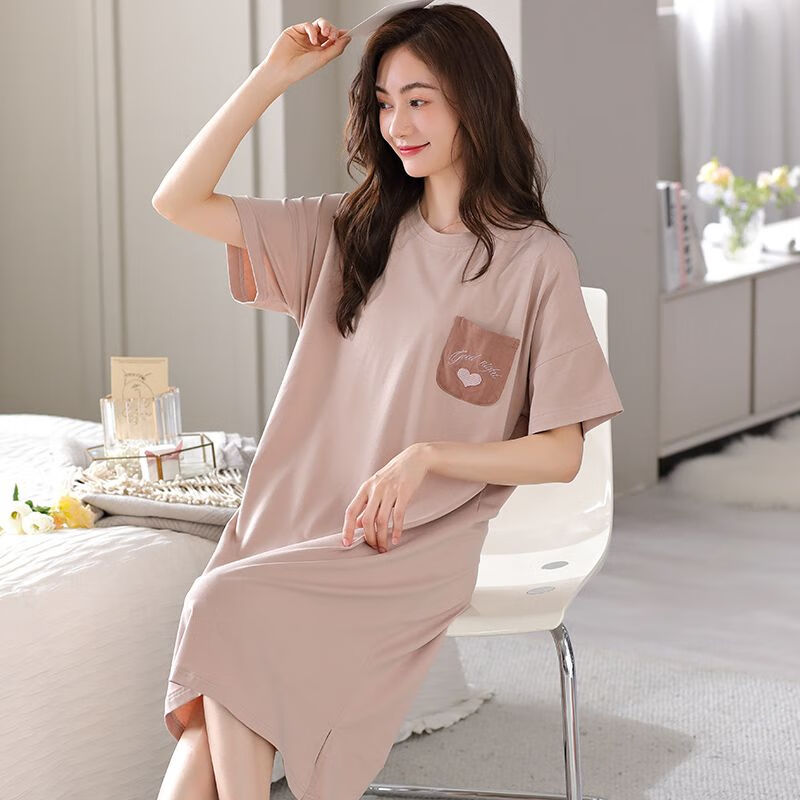 zuly罗丽丝睡衣女神睡裙夏季短袖少士休闲连衣裙款夏天家居服 6778 m