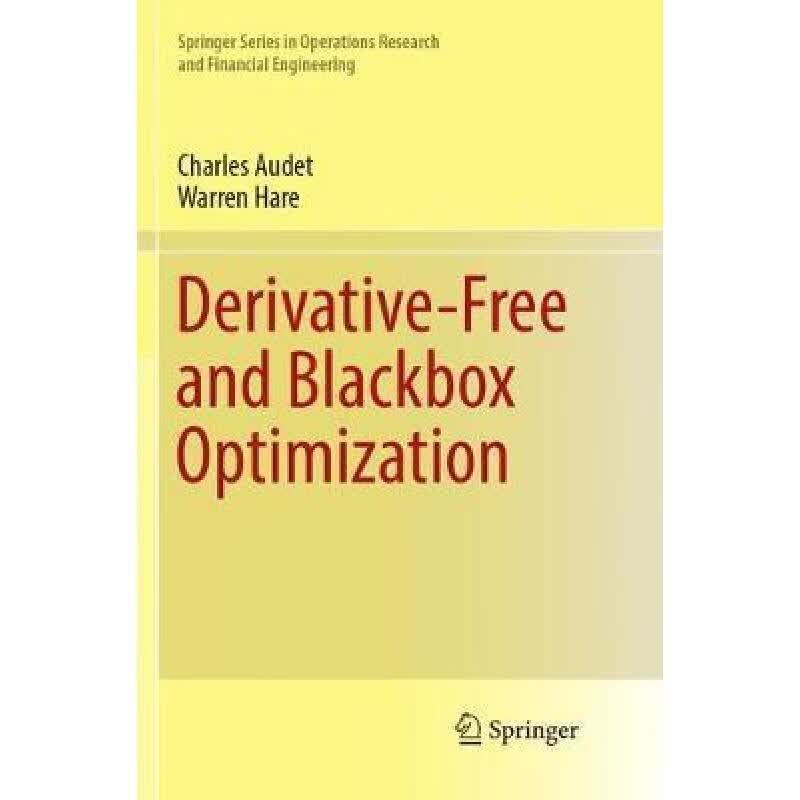 预订 Derivative-Free and Blackbox Optimization