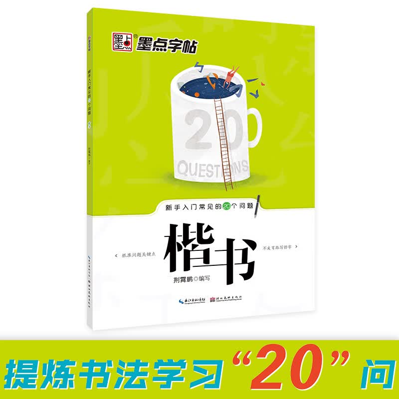 新手入门常见的20个问题 楷书 荆霄鹏书 湖北美术出版社抓住问题关键不走弯路写好字横翻无蒙纸字帖