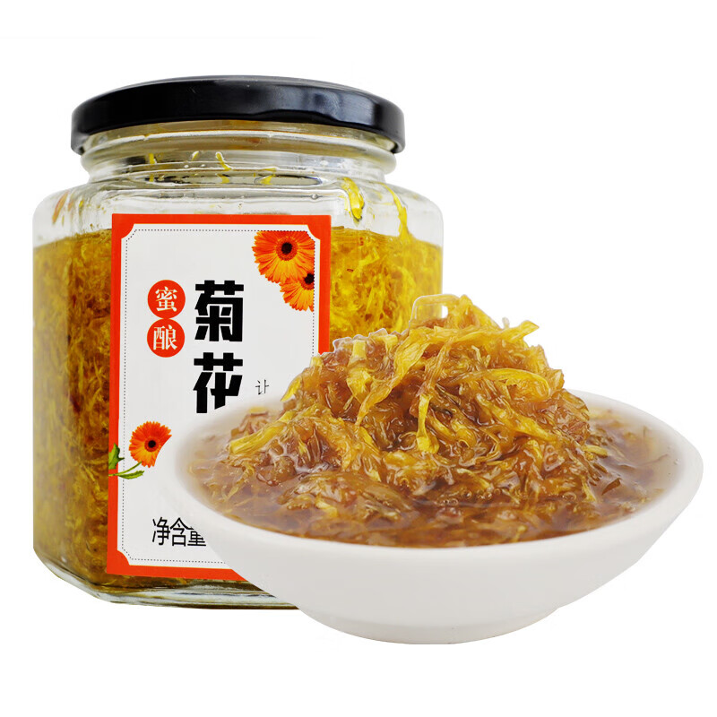 禾澹蜜酿菊花酱400g/瓶 云南特产天然花酱 花茶果酱面包酱鲜花酱