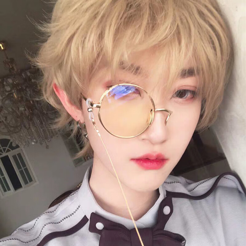 mark story资本家单片单眼眼镜 右眼复古 阿蒙儿童英伦夹鼻单边镜片