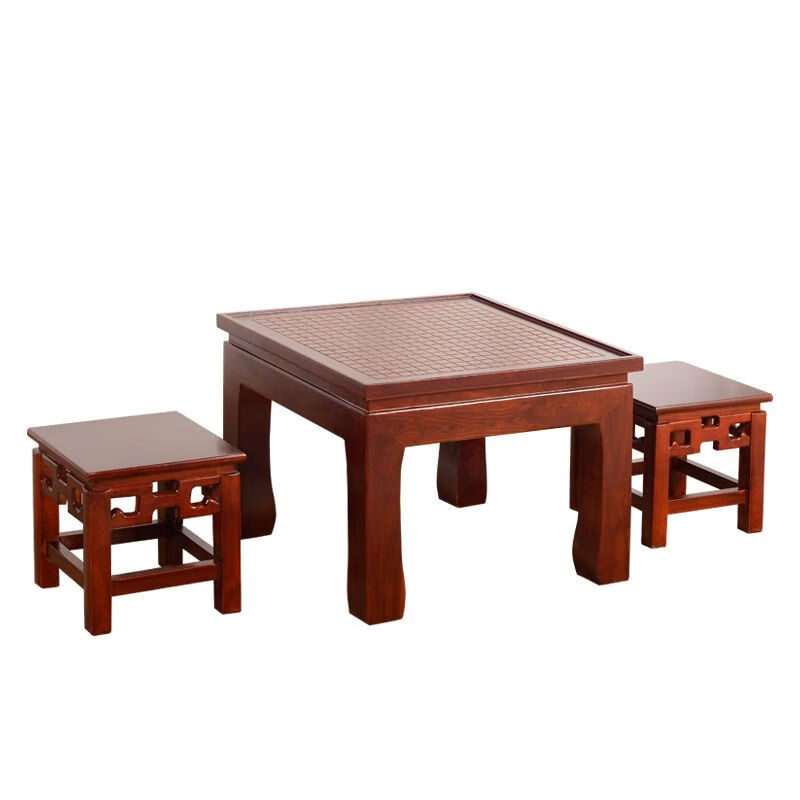 博圣棋礼新中式棋桌双面棋盘 60*60*45单桌 支架结构