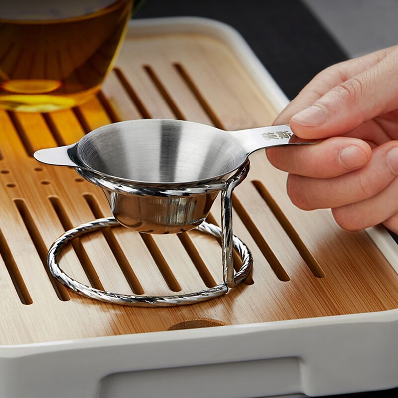 美斯尼不锈钢茶漏茶渣过滤网公道杯茶杯茶隔茶滤茶具配件泡茶公道杯