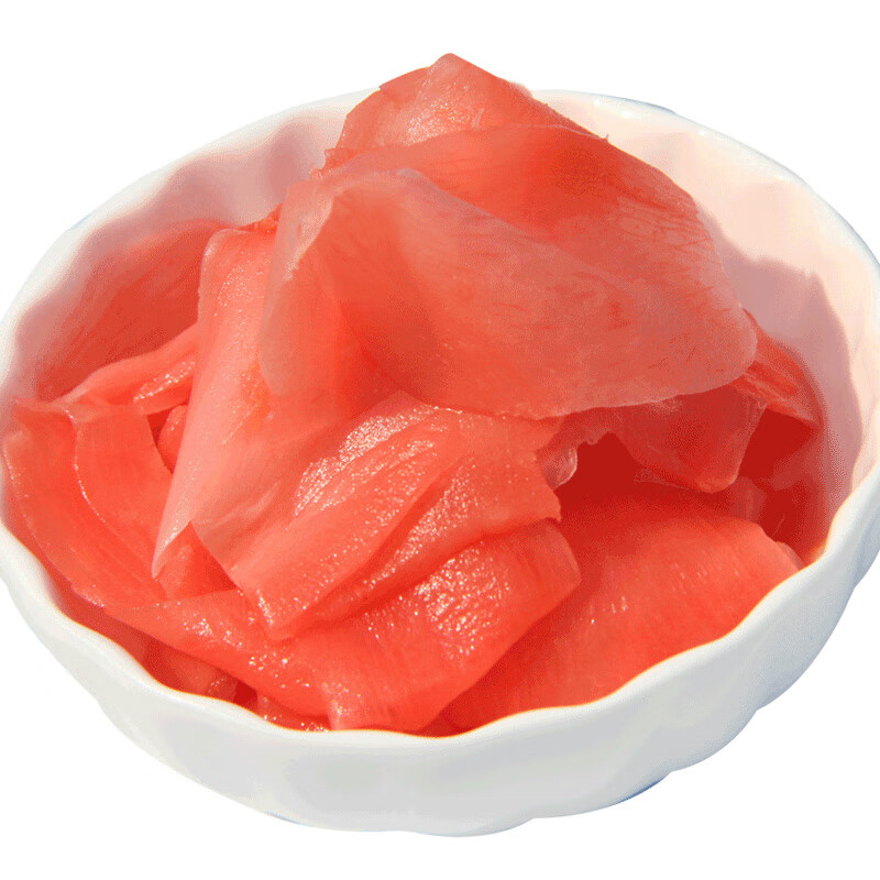 姜老大寿司姜片寿司食材甜姜片生姜片醋泡姜片盐渍腌制红姜片甜醋姜片