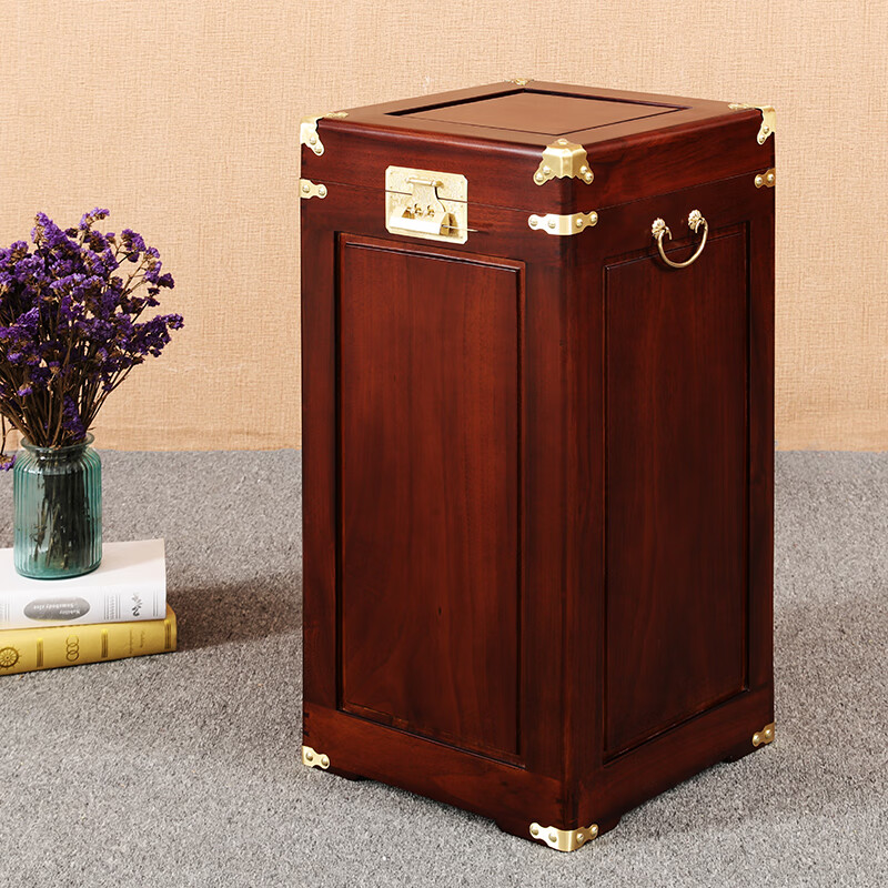 至尚自然香樟木箱子全樟木实木箱子立体筒画箱字画收藏储物箱子防虫