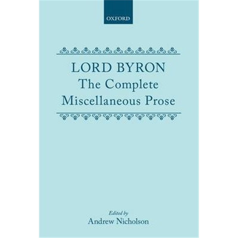 预订the complete miscellaneous prose