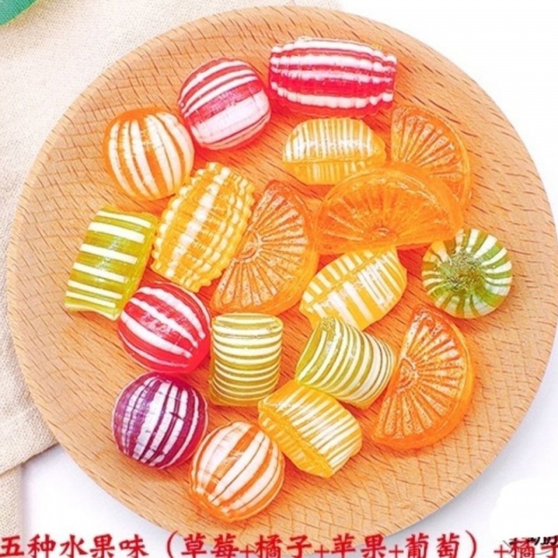 老式糖果东北老式水果糖大糖球独立包传统喜糖零食水果糖橘子硬糖