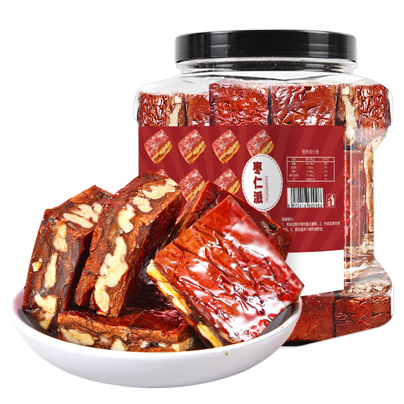 枣仁派500g价格走势,来自果夫子的天然健康蜜饯